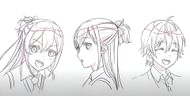 Some character designs as revealed in the announcement trailer (Image via Shochiku)